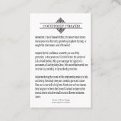 Courship Verlobung Gebet Heilige Karte (Rückseite)