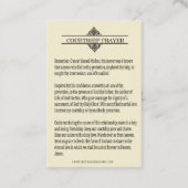 Courship Verlobung Religiöses Gebet Heilige Karte (Rückseite)