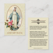 Courship Verlobung Religiöses Gebet Heilige Karte (Vorne/Hinten)