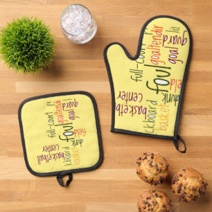 Courside Chic Dribble, Disc, Dazzle: Basketball Ofenhandschuh & Topflappen-Set