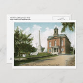 Court House, Bath, Maine 1910 Vintag Postkarte (Vorne/Hinten)