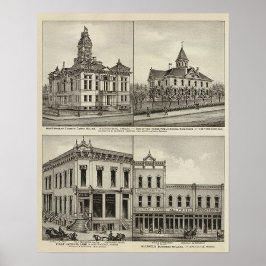 Court House, Kansas Poster (Vorne)