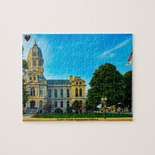 Court House Kosciusko Indiana Puzzle (Horizontal)