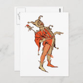 Court Jester Illustration Postkarte (Vorne/Hinten)