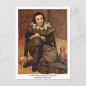 Court Jester Juan De Calabazas by Diego Velazquez Postkarte (Vorderseite)