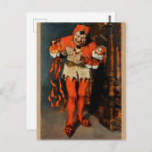 Court Jester William Merritt Chase Art Postkarte (Vorne/Hinten)