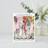 Court Ladys und verführerische RAKE-Illustration Postkarte (Stehend Vorderseite)