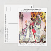 Court Ladys und verführerische RAKE-Illustration Postkarte (Vorne/Hinten)