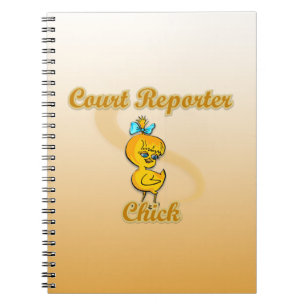 Court Reporter Chick Notizblock