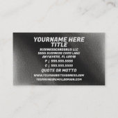 Court Reporter Modern Visitenkarte (Rückseite)