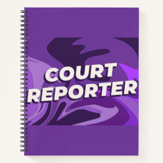 Court Reporter-Notebook Notizblock