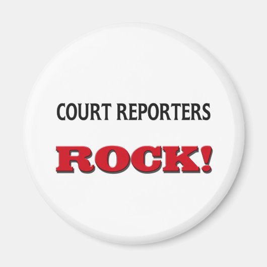 Court Reporter Rock Magnet (Vorne)