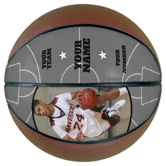 Court Side Custom Basketball (Vorderseite)