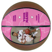 Court Side Custom Basketball Pink (Vorderseite)