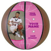 Court Side Custom Basketball Pink (Vertikal)