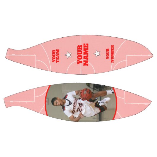 Court Side Custom Basketball Red (Panele)