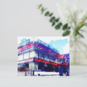 Court Square Diner New York Postkarte (Stehend Vorderseite)