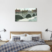 Court Street Bridge and Genesee at High Water Leinwanddruck (Insitu (Schlafzimmer))