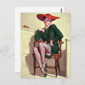 Court Witness Button Up Postkarte (Vorne/Hinten)