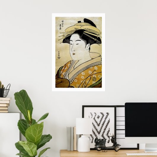 Courtesan Hanaogi Poster (Heimbüro)