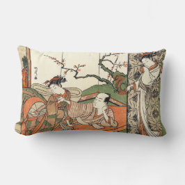Courtesan im Bett mit einem Client ukiyo-e Holzblo Lendenkissen
