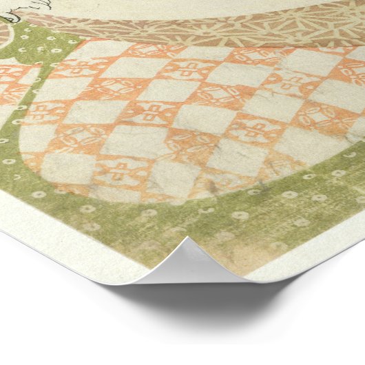 Courtesan Kneeling Poster (Ecke)