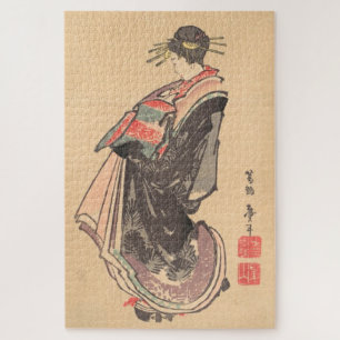 Courtesan Making a Parade Katsushika Hokusai maiko Puzzle