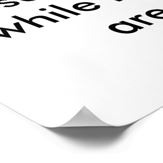 Courtesy Office Sign Supervise Children Poster (Ecke)