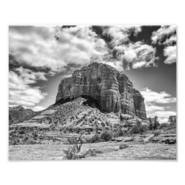 Courthouse Butte - Schwarzweiß | FOTO