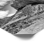 Courthouse Butte - Schwarzweiß | Poster (Ecke)