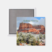 Courthouse Butte, Sedona Arizona Magnet (Vorderseite/Rückseite)