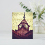 Courthouse Clock Postkarte (Stehend Vorderseite)