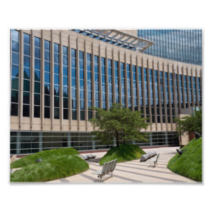 Courthouse Facade und Plaza in Minneapolis Fotodruck