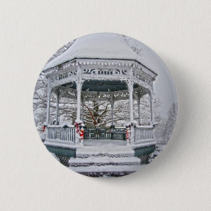 Courthouse Gazebo im Schnee Button