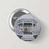 Courthouse Gazebo im Schnee Button (Vorne & Hinten)