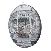 Courthouse Gazebo im Schnee Dartscheibe (Vorderseite rechts)