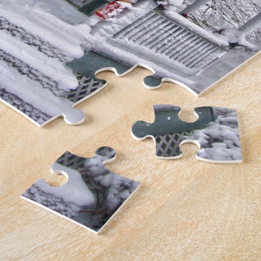 Courthouse Gazebo im Schnee Puzzle (Seite)
