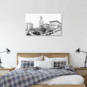 Courthouse Platz und Smith Tower in Seattle Leinwanddruck (Insitu (Schlafzimmer))