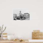 Courthouse Platz und Smith Tower in Seattle Poster (Küche)