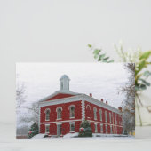 Courthouse Snow Briefpapier (Stehend Vorderseite)
