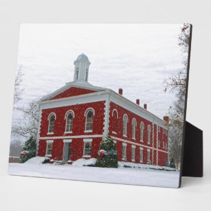 Courthouse Snow Fotoplatte