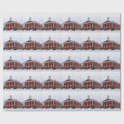 Courthouse Snow Geschenkpapier (Flach)