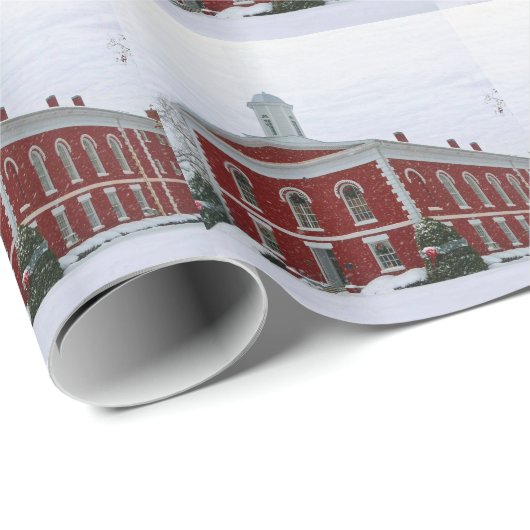 Courthouse Snow Geschenkpapier (Rolleneckpunkt)