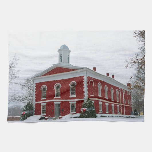 Courthouse Snow Handtuch (Horizontal)