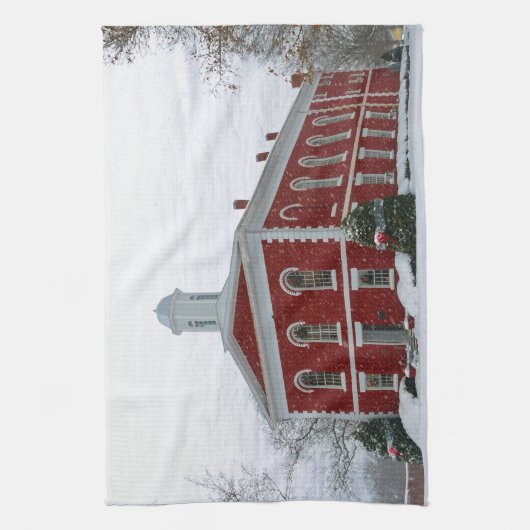 Courthouse Snow Handtuch (Vertikal)
