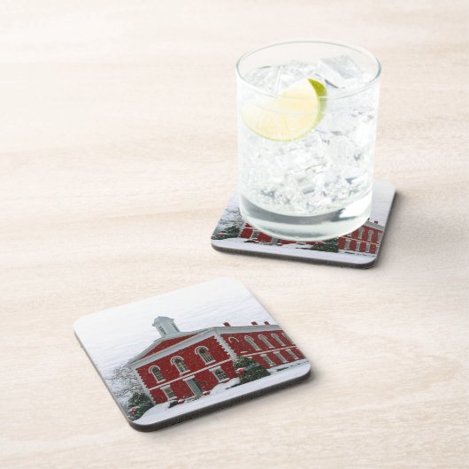 Courthouse Snow Untersetzer (Rechte Seite)