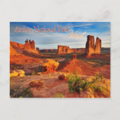 Courthouse Towers in Arches National Park, Utah Postkarte (Vorderseite)