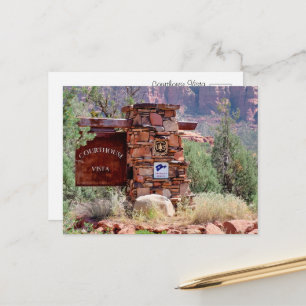 Courthouse Vista Arizona Willkommensschild Postkar Postkarte
