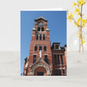 Courthouse Washington, Iowa Karte (Gelbe Blume)