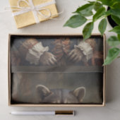 Courtier-Waschbär mit Bugs-Krawatte im viktorianis Seidenpapier (Geschenk)